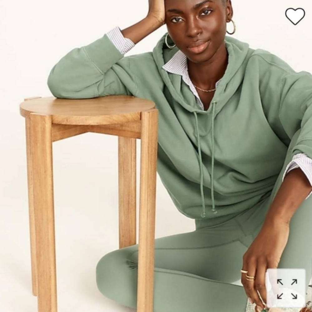 J. Crew Sage Green Pullover Hoodie